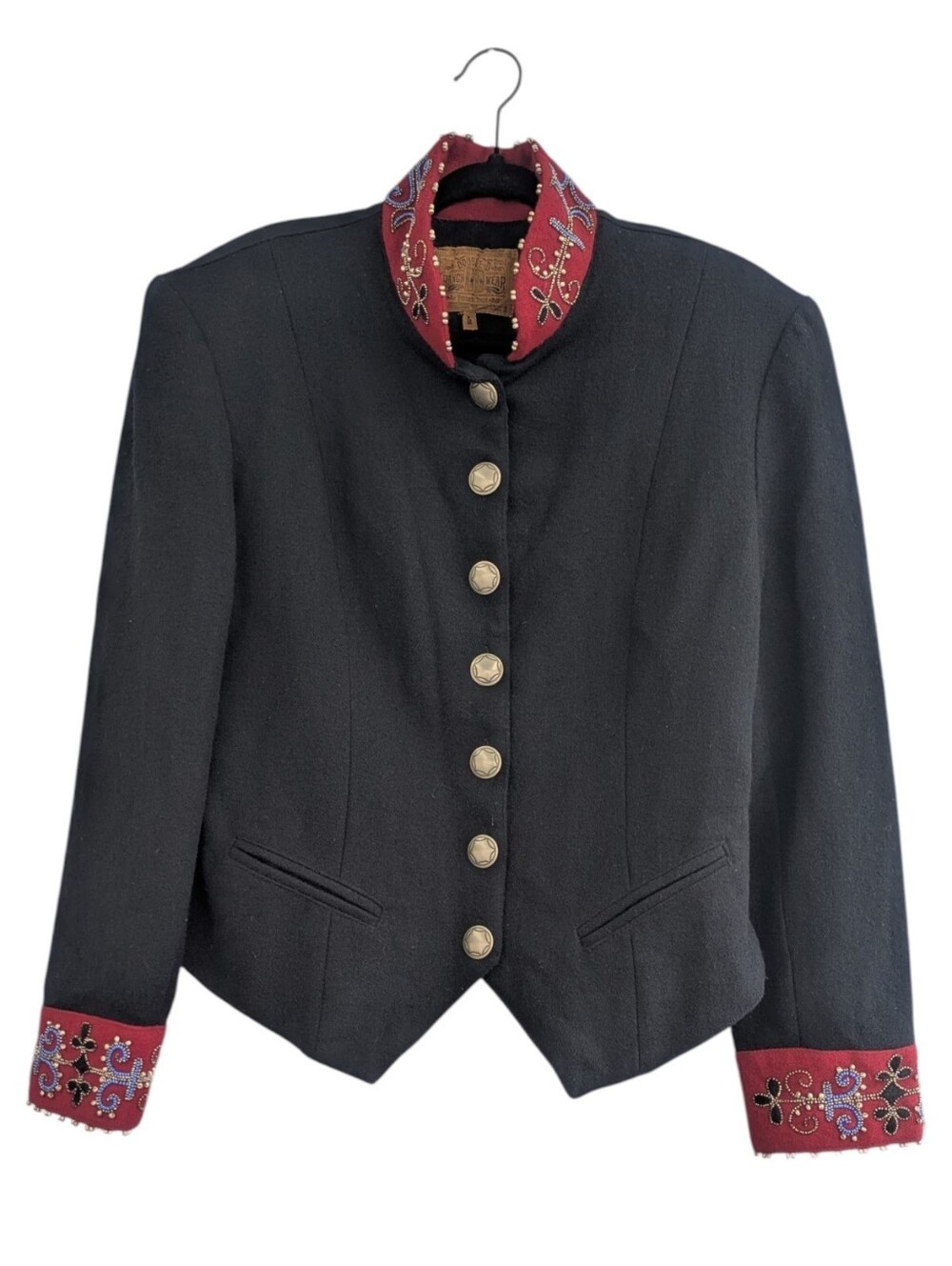 Double D Ranch Wool Beaded Button Jacket